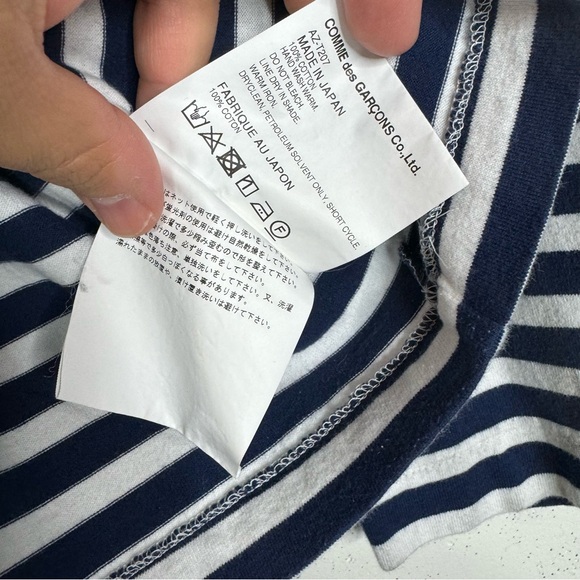 Play Comme Des Garçons Striped Long Sleeve TShirt Size Large - Picture 8 of 8